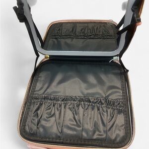 Black and Pink Makeup Case with Mirror